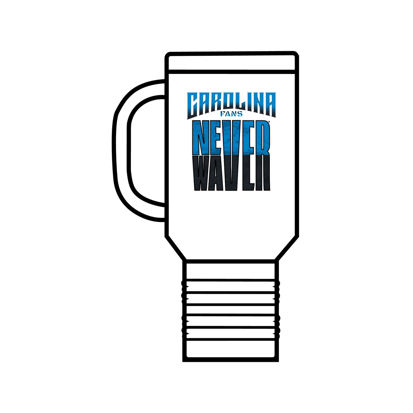 Carolina Fans Never Waver Insulated Travel Mug, 40oz