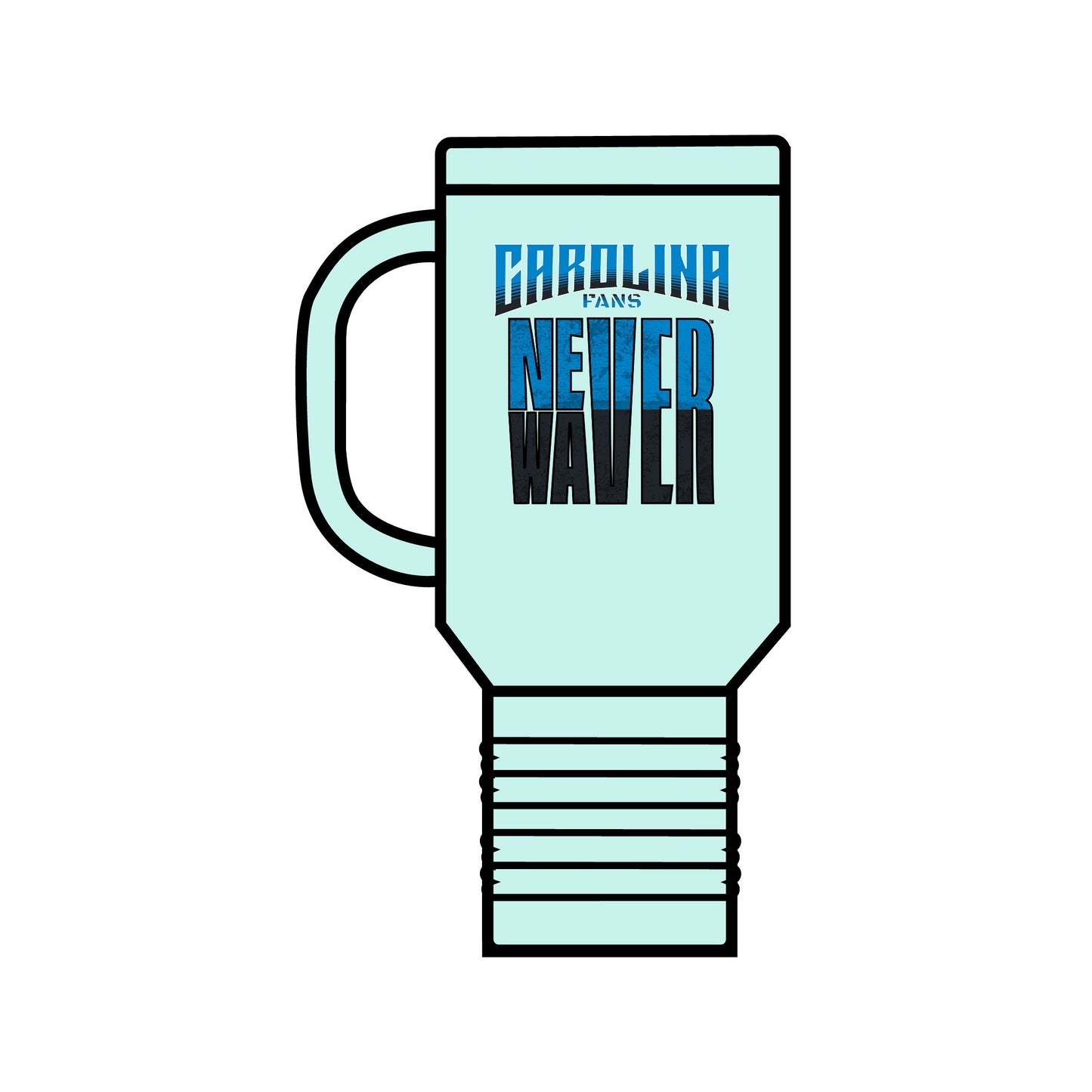 Carolina Fans Never Waver Insulated Travel Mug, 40oz