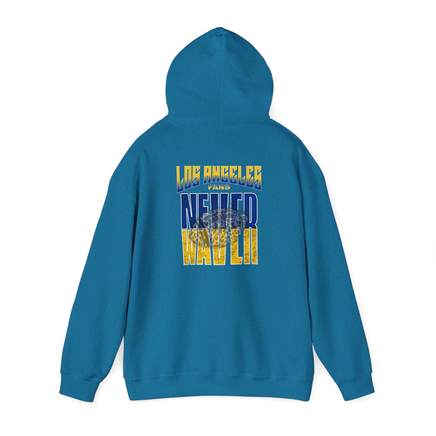 Los Angeles Fans Never Waver W-Leopard Football Unisex Heavy Blend™ Hooded Sweatshirt