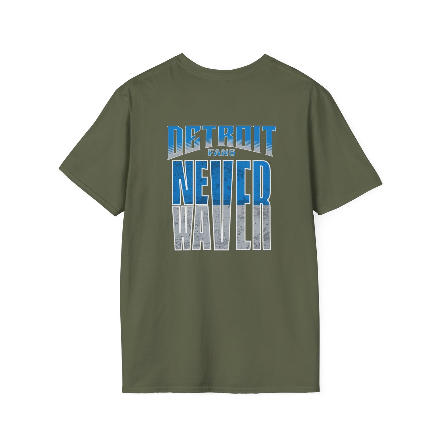 Detroit Fans Never Waver Unisex Softstyle T-Shirt