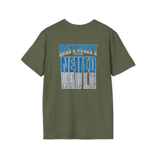 Detroit Fans Never Waver Unisex Softstyle T-Shirt