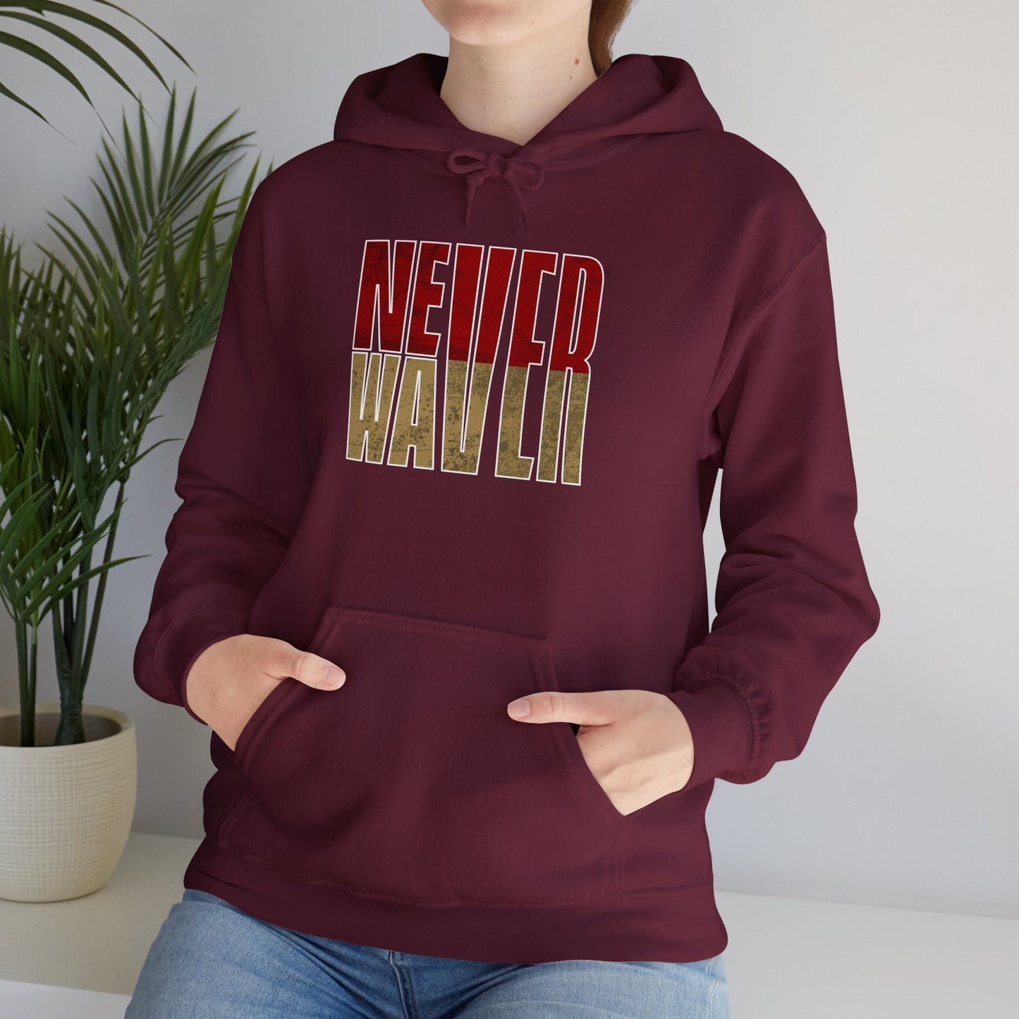 San Francisco Fans Never Waver Unisex Heavy Blend™ Hooded Sweatshirt