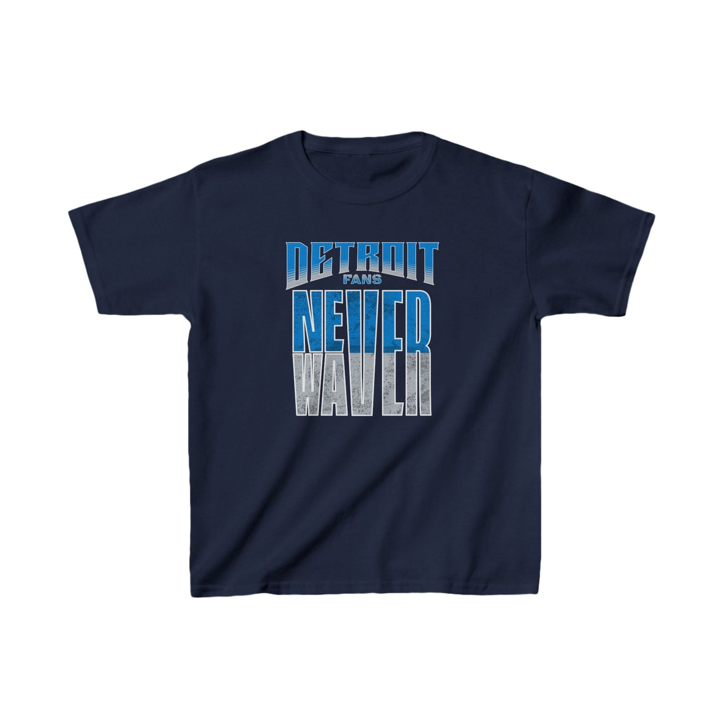 Detroit Fans Never Waver Kids Heavy Cotton™ Tee