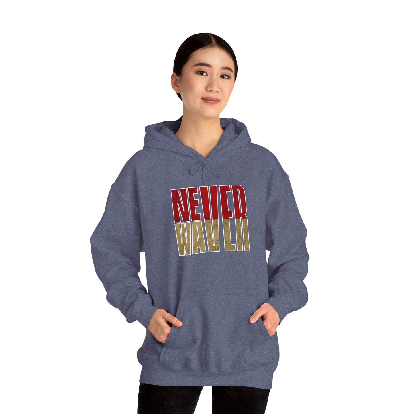 San Francisco Fans Never Waver Unisex Heavy Blend™ Hooded Sweatshirt