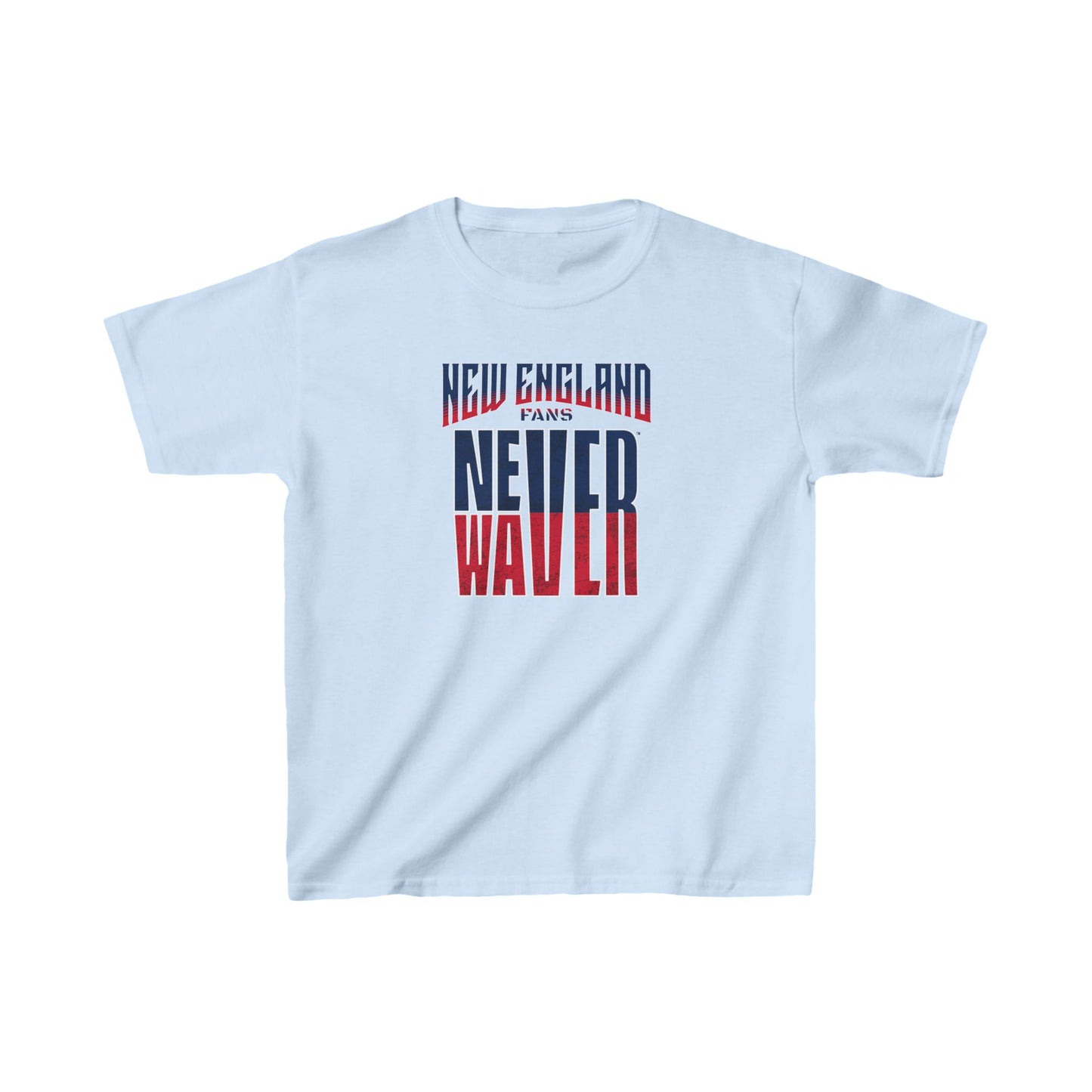 New England Fans Never Waver Kids Heavy Cotton™ Tee