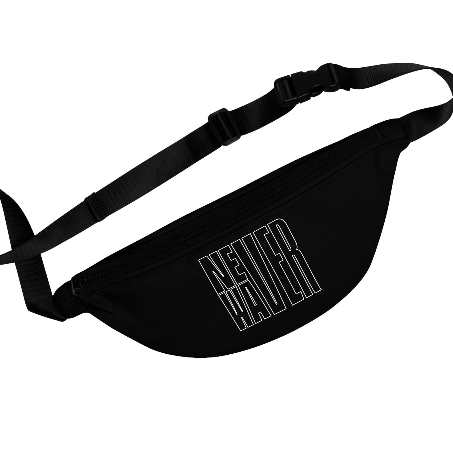 Never Waver Black Fanny Pack