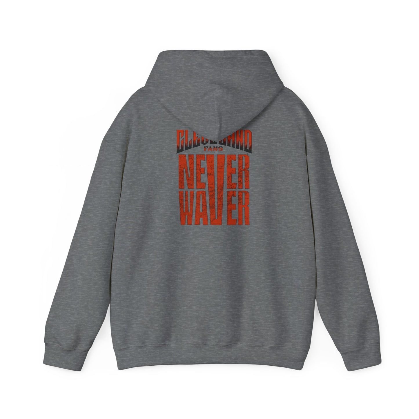 Cleveland Fans Never Waver Unisex Hooded Sweatshirt - Heavy Blend™