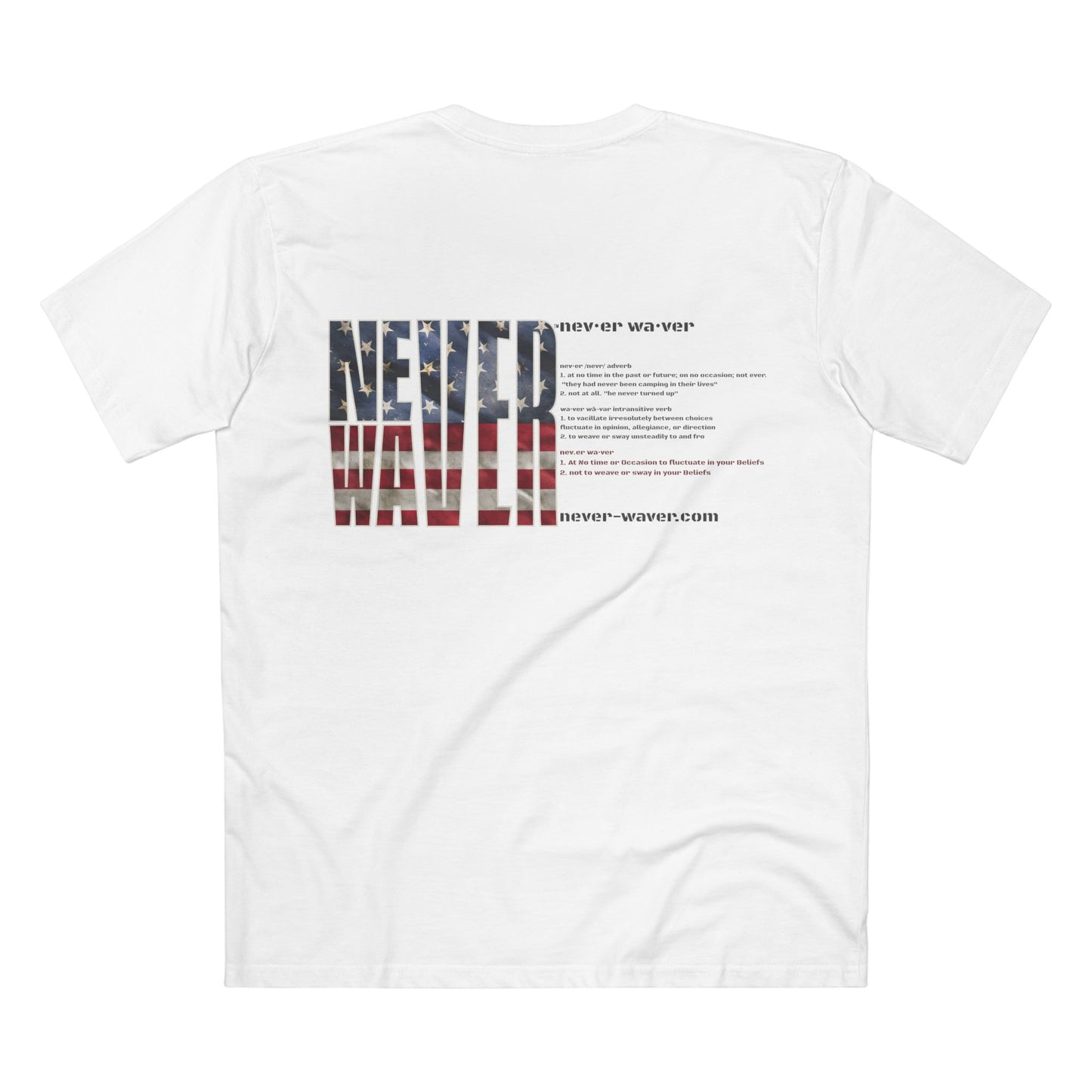 Never Waver Definition Men's Staple Tee