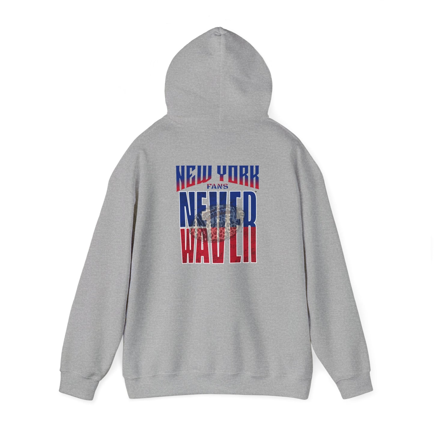 New York Fans Never Waver W-Leopard Football Unisex Heavy Blend™ Hooded Sweatshirt