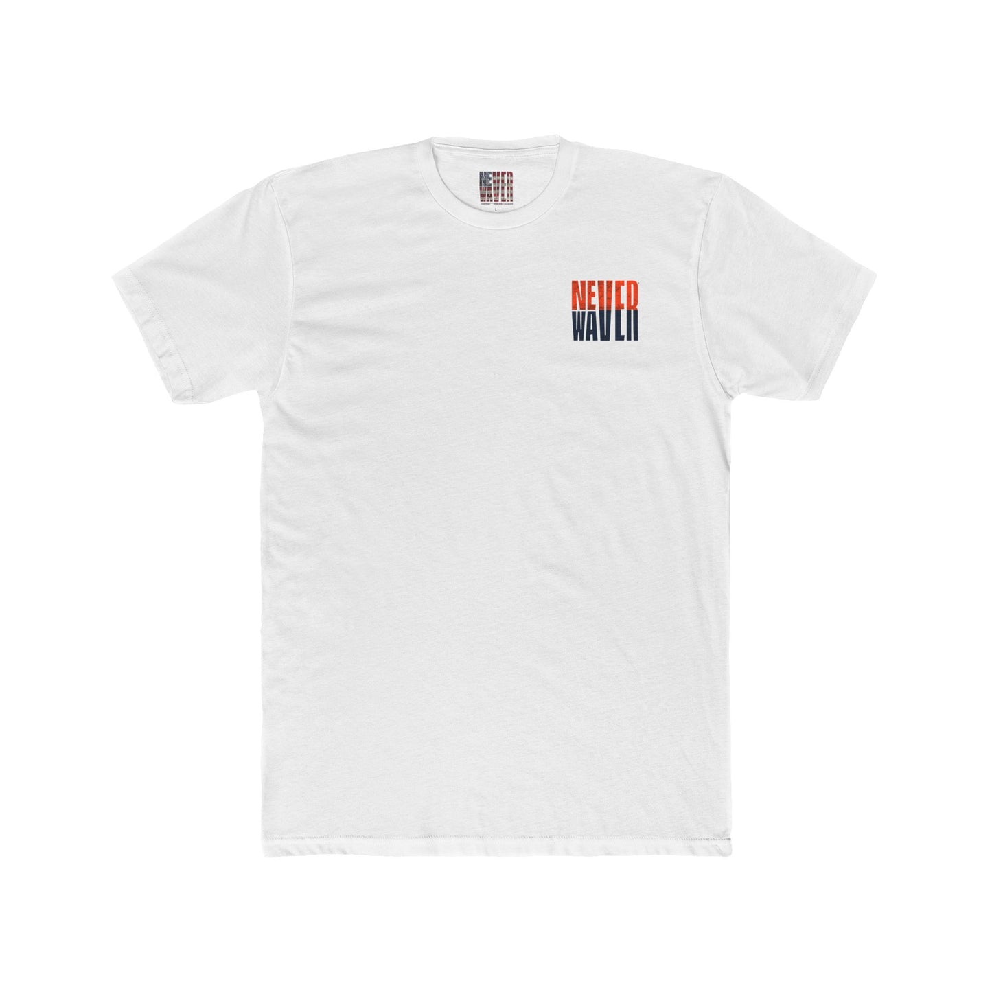 Denver Fans Never Waver Unisex Cotton Crew Tee