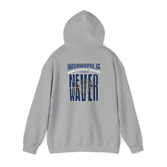 Indianapolis Fans Never Waver W-Leopard Football Unisex Heavy Blend™ Hooded Sweatshirt