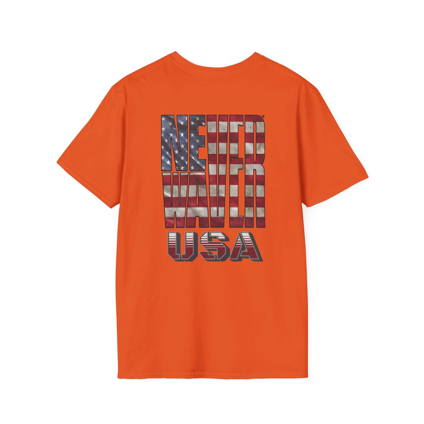 Never Waver USA Unisex Softstyle T-Shirt