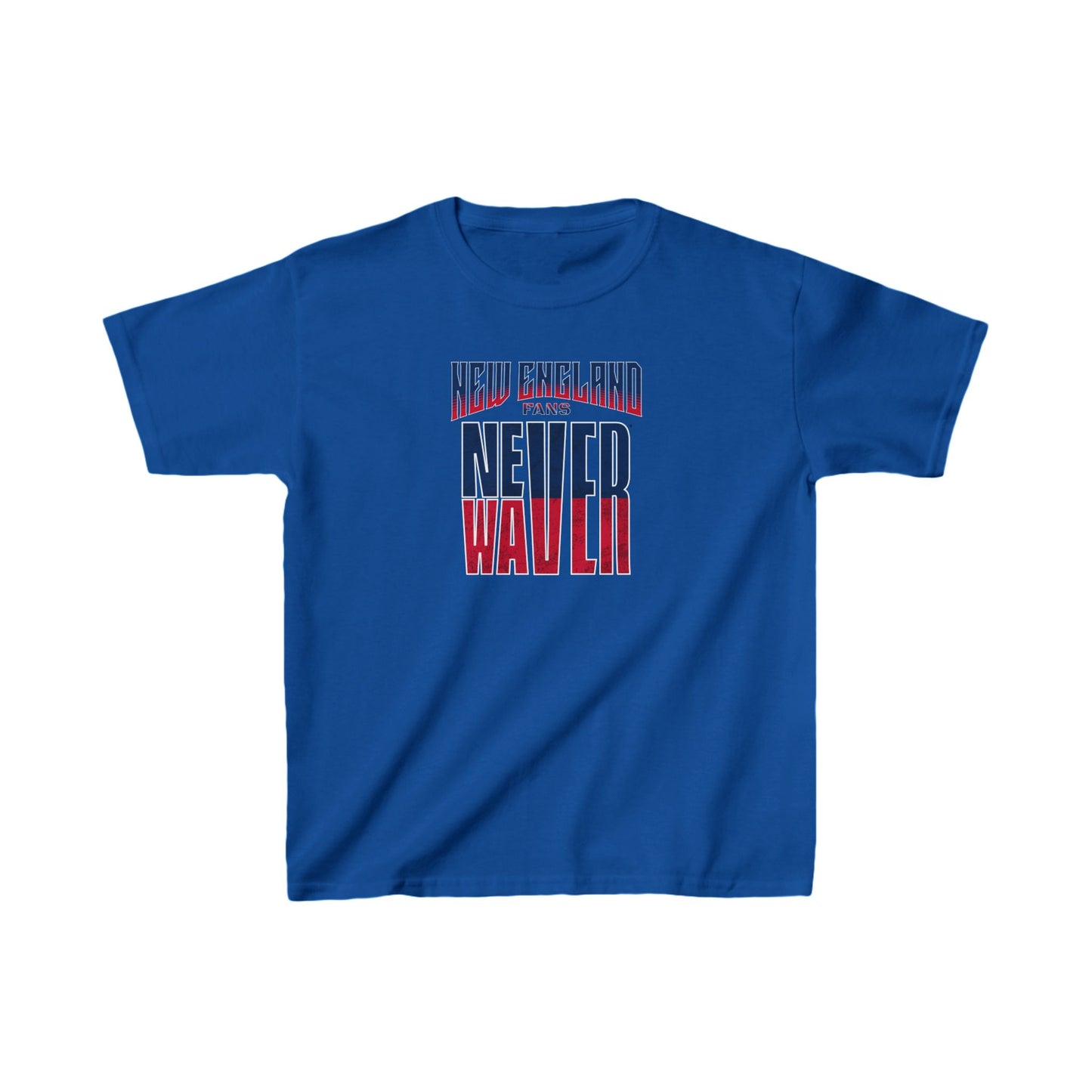 New England Fans Never Waver Kids Heavy Cotton™ Tee