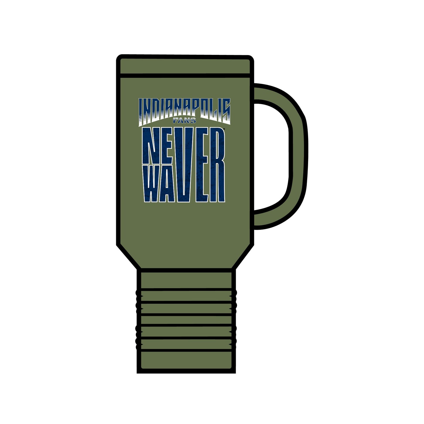 Indianapolis Fans Never Waver Insulated Travel Mug, 40oz