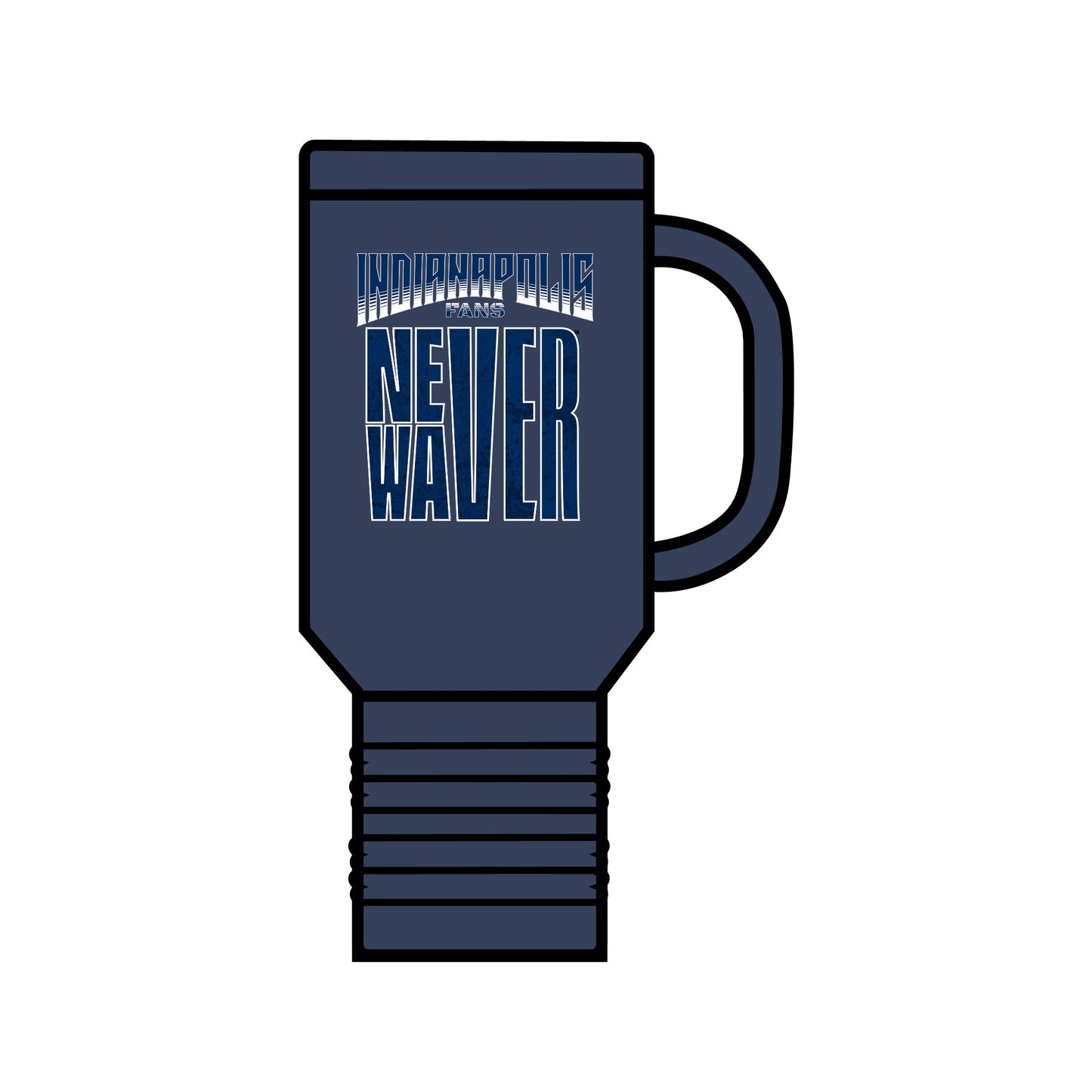 Indianapolis Fans Never Waver Insulated Travel Mug, 40oz