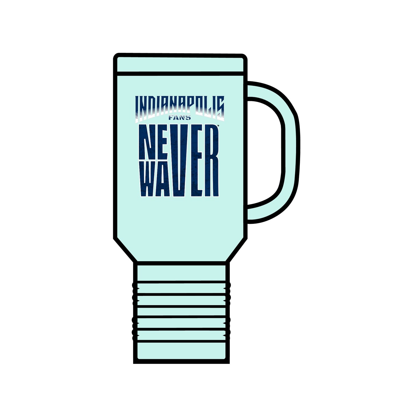 Indianapolis Fans Never Waver Insulated Travel Mug, 40oz