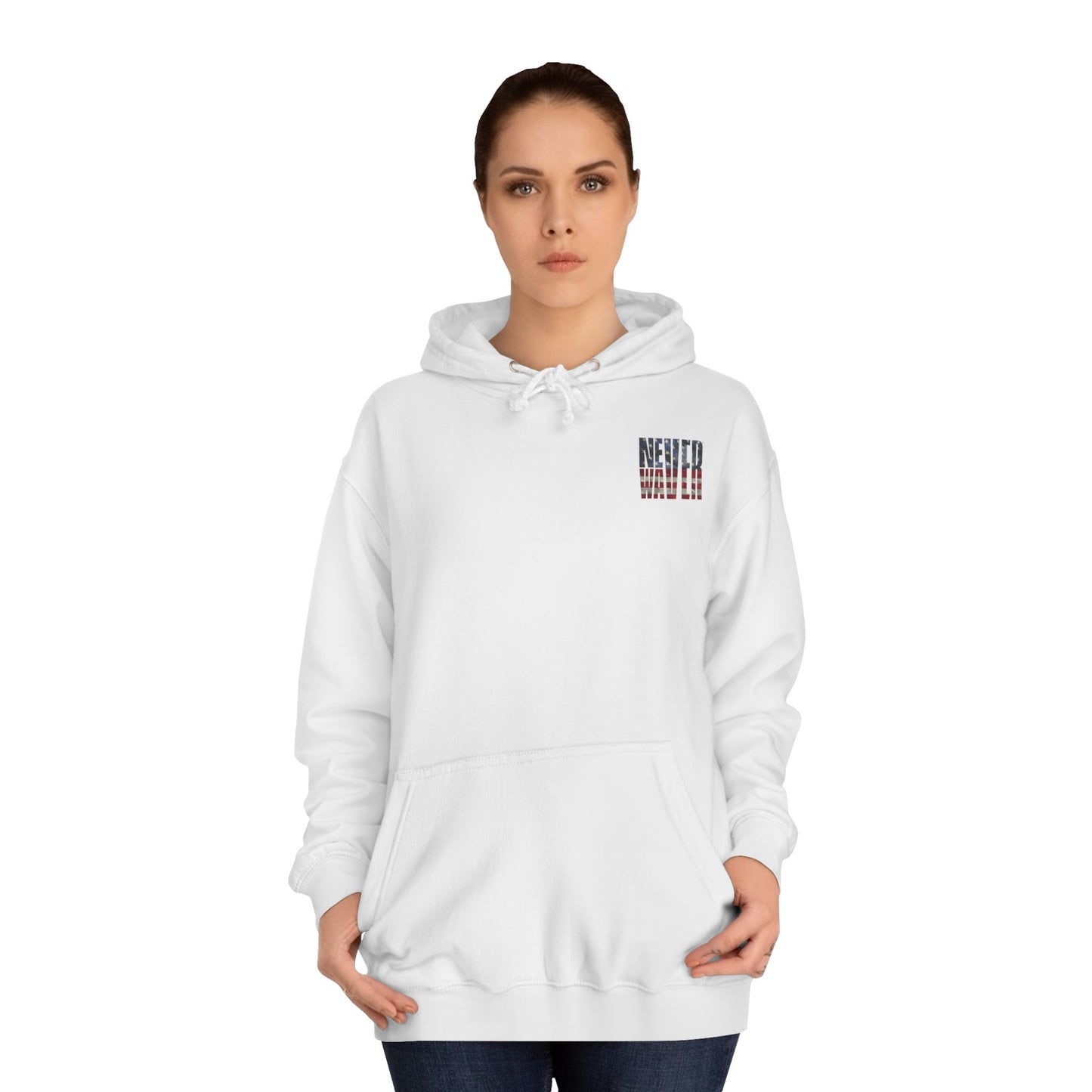 Never Waver Definition Unisex College Hoodie