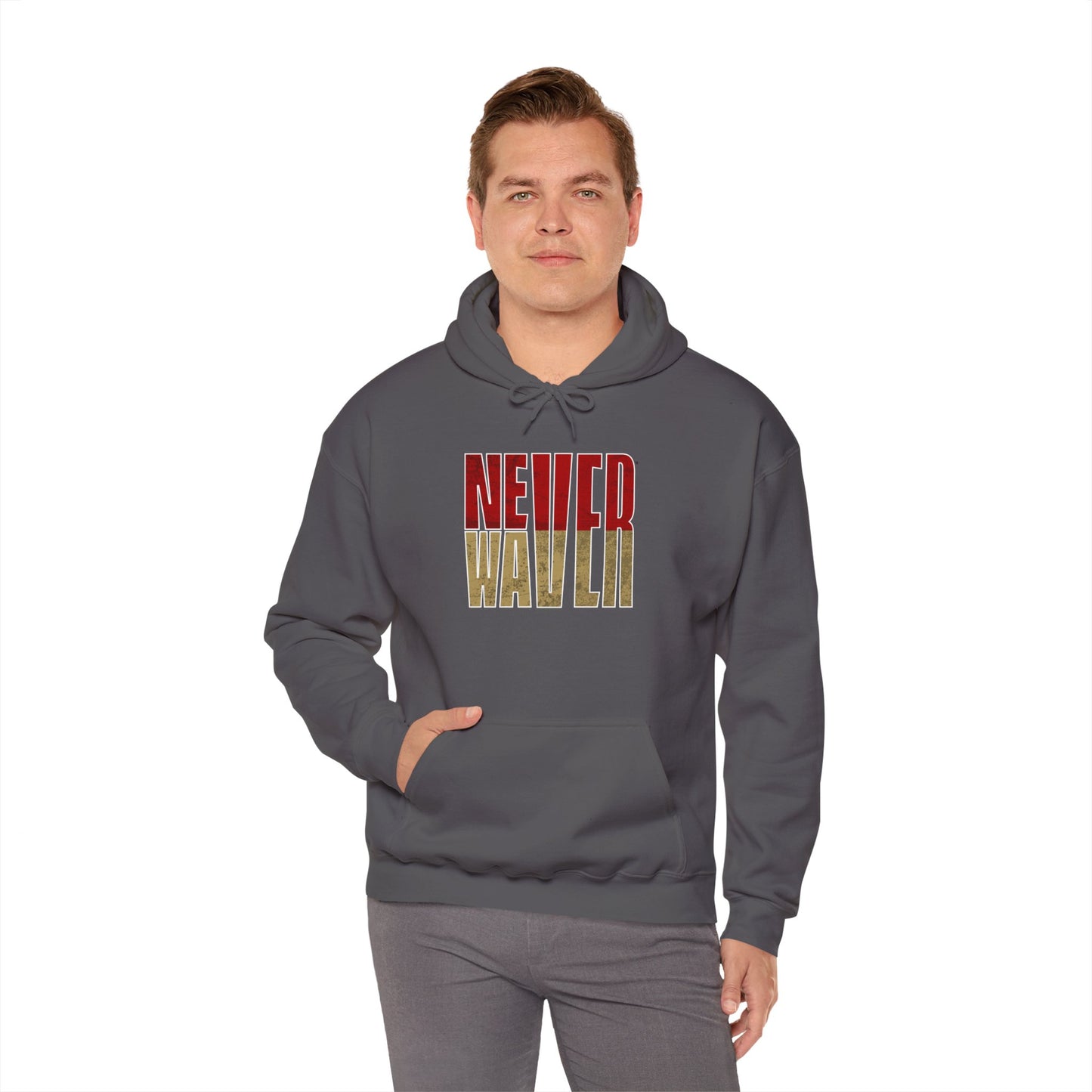 San Francisco Fans Never Waver Unisex Heavy Blend™ Hooded Sweatshirt