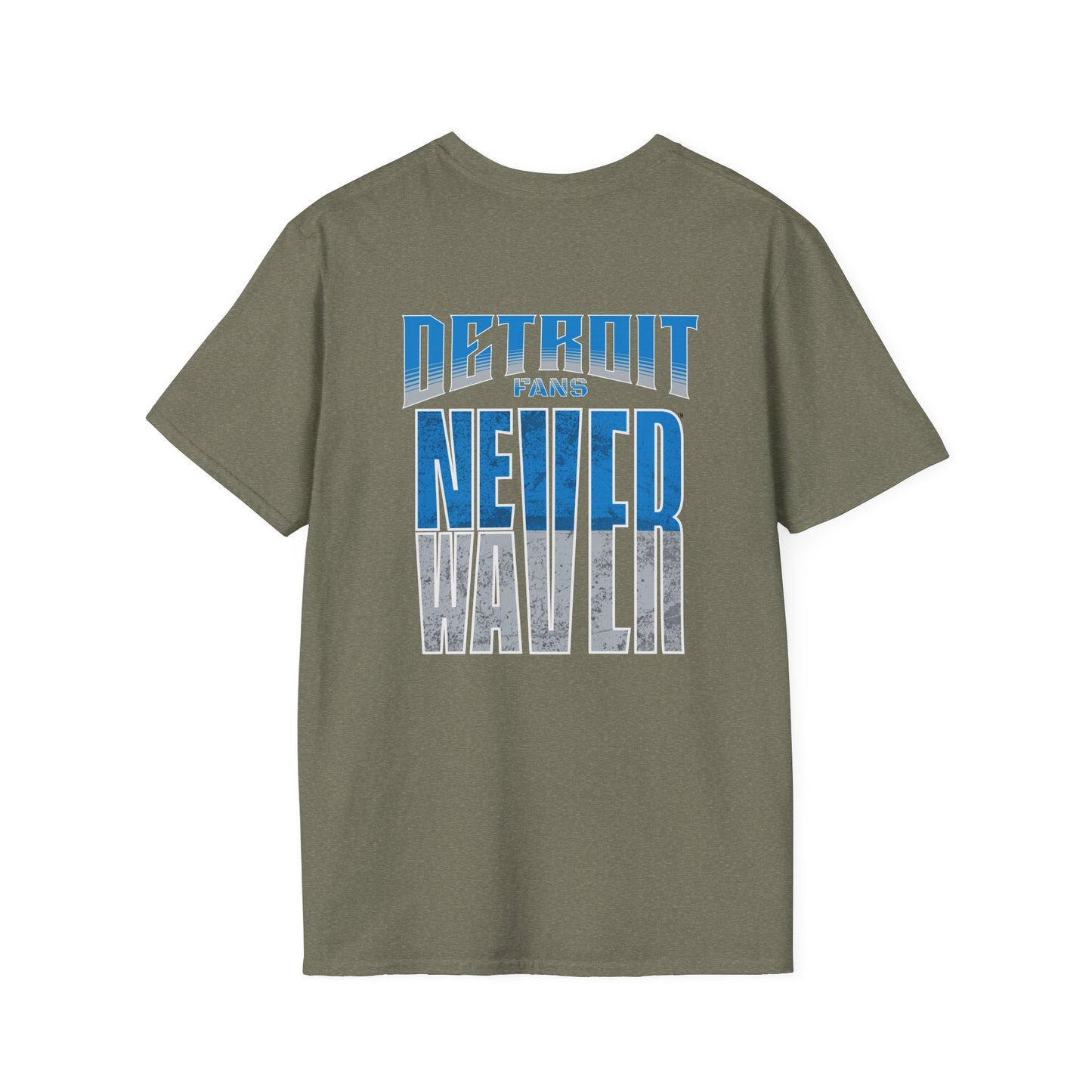 Detroit Fans Never Waver Unisex Softstyle T-Shirt