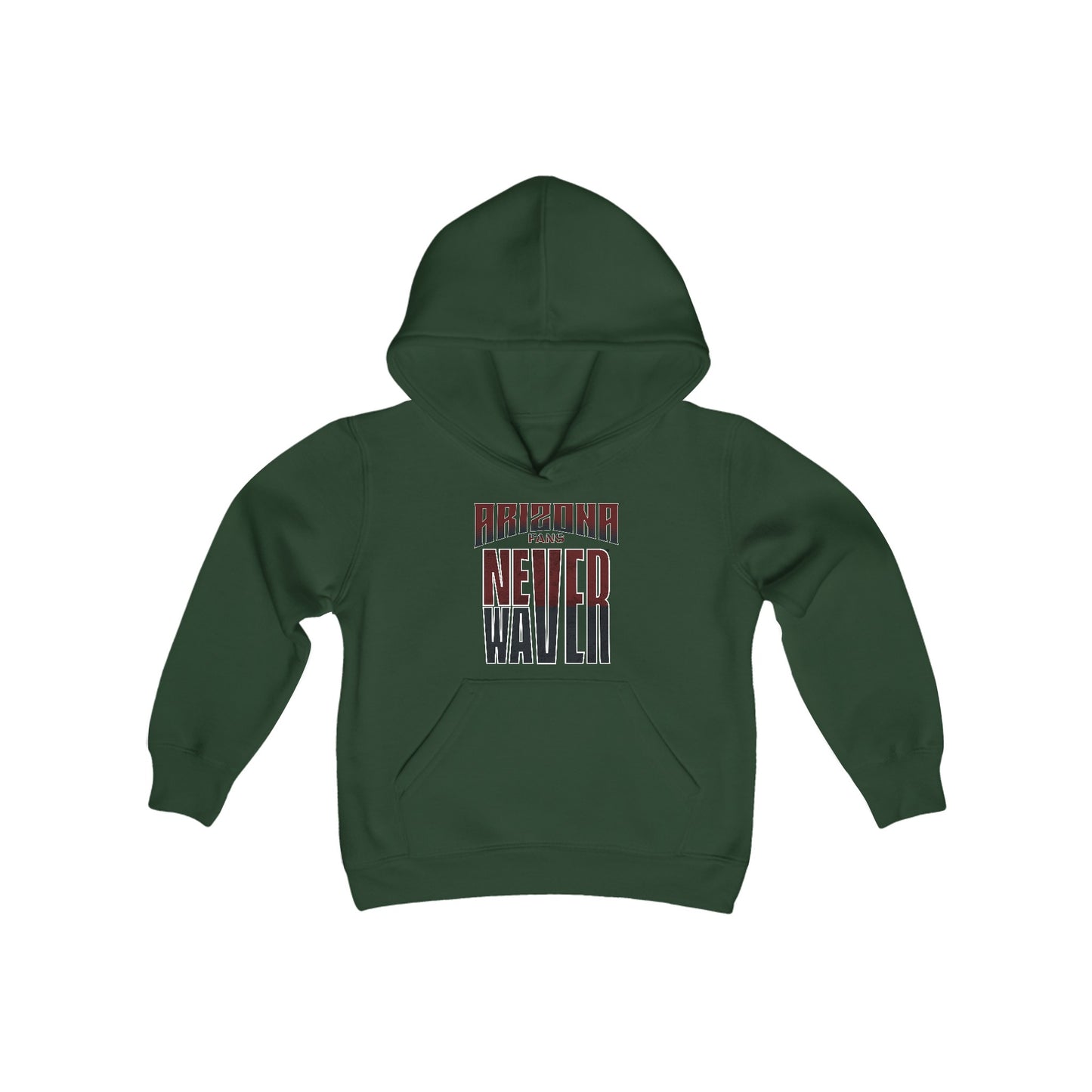 Arizona Fans Never Waver Youth Heavy Blend Hooded Sweatshirt