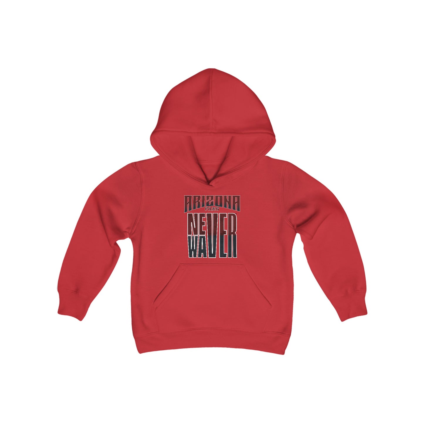 Arizona Fans Never Waver Youth Heavy Blend Hooded Sweatshirt