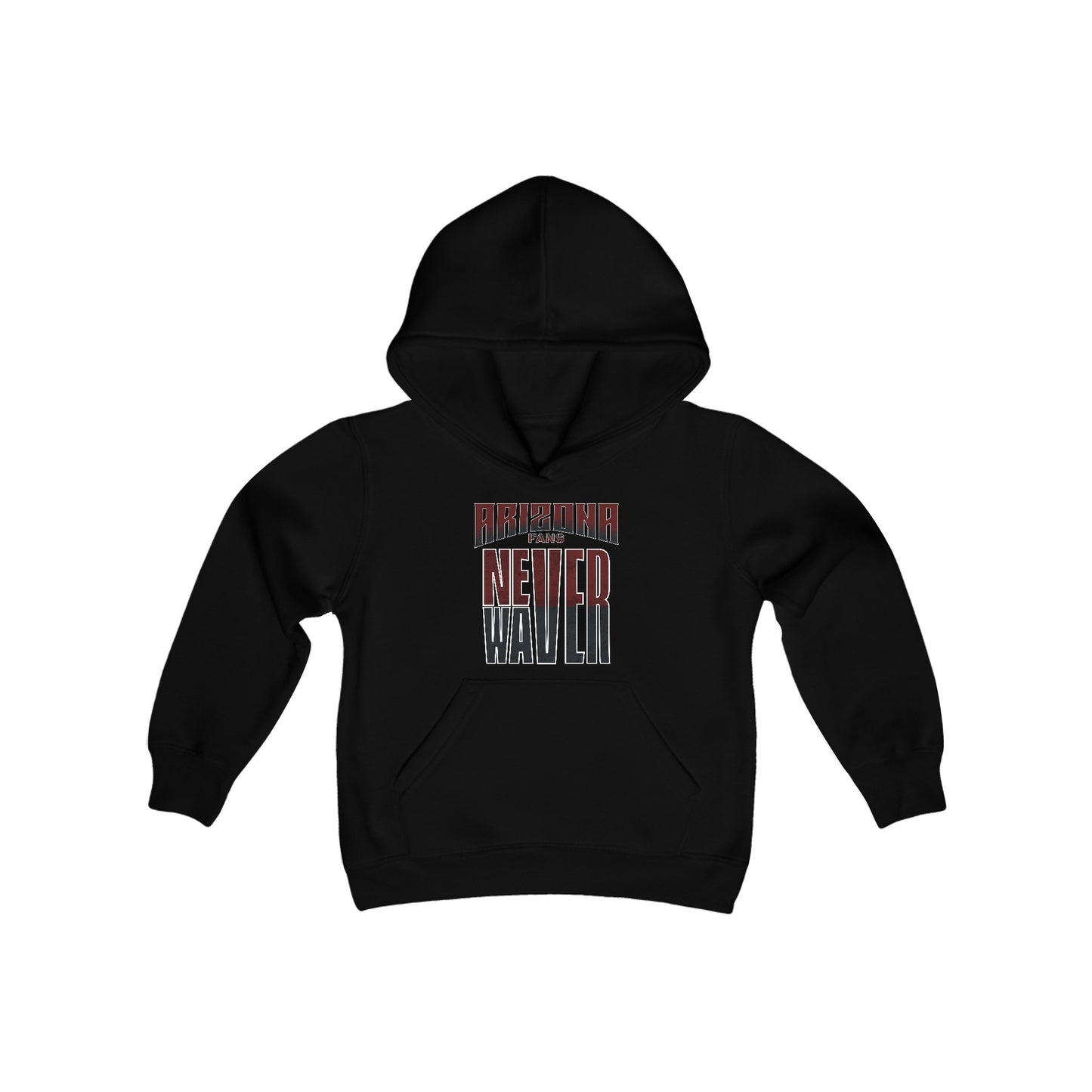 Arizona Fans Never Waver Youth Heavy Blend Hooded Sweatshirt