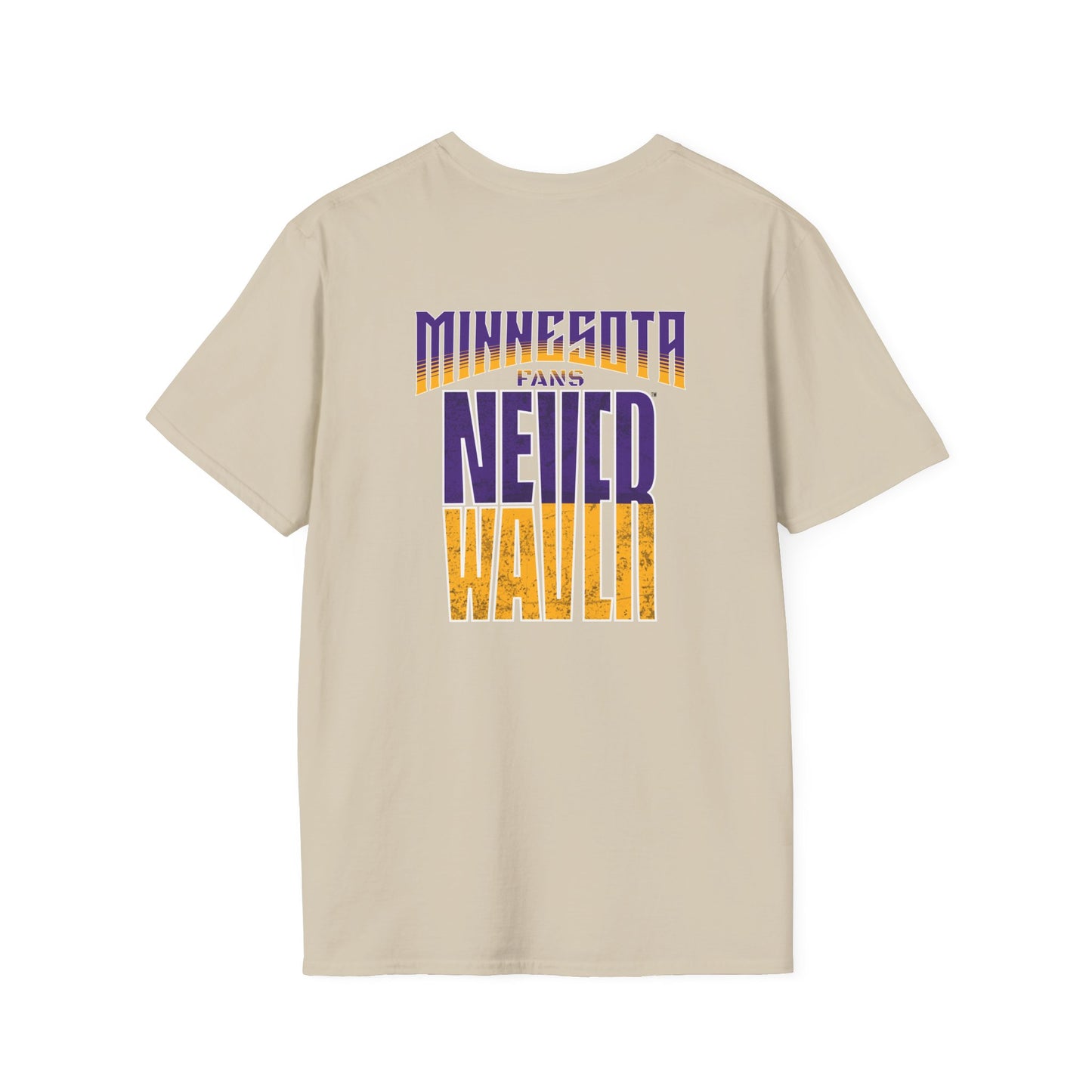 Minnesota Fans Never Waver Unisex Softstyle T-Shirt