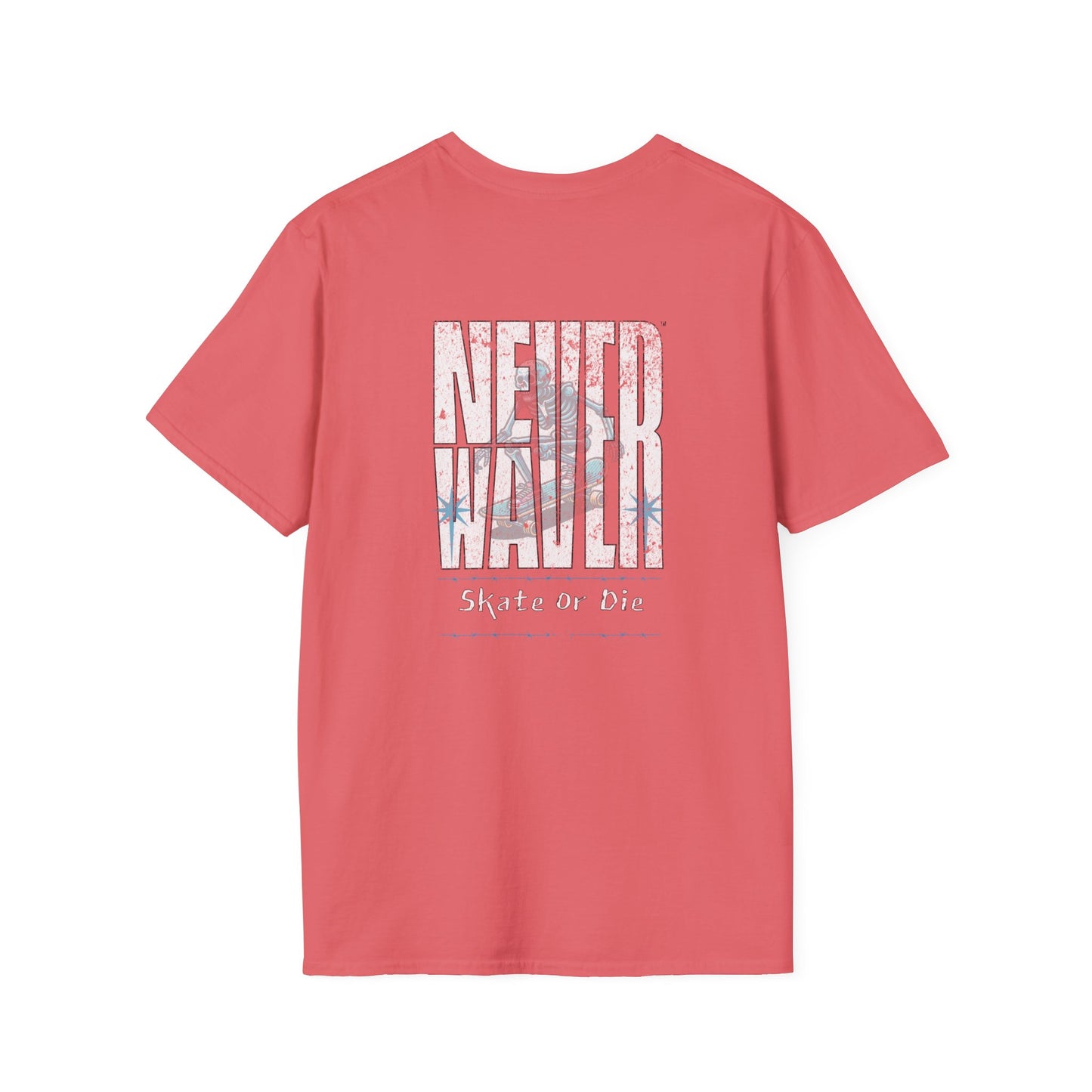 Never Waver Skate or Die Unisex Softstyle T-Shirt