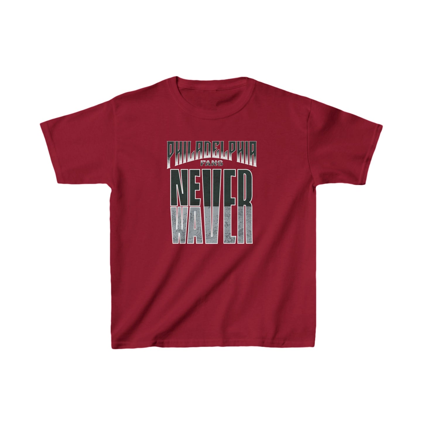 Philadelphia Fans Never Waver Kids Heavy Cotton™ Tee