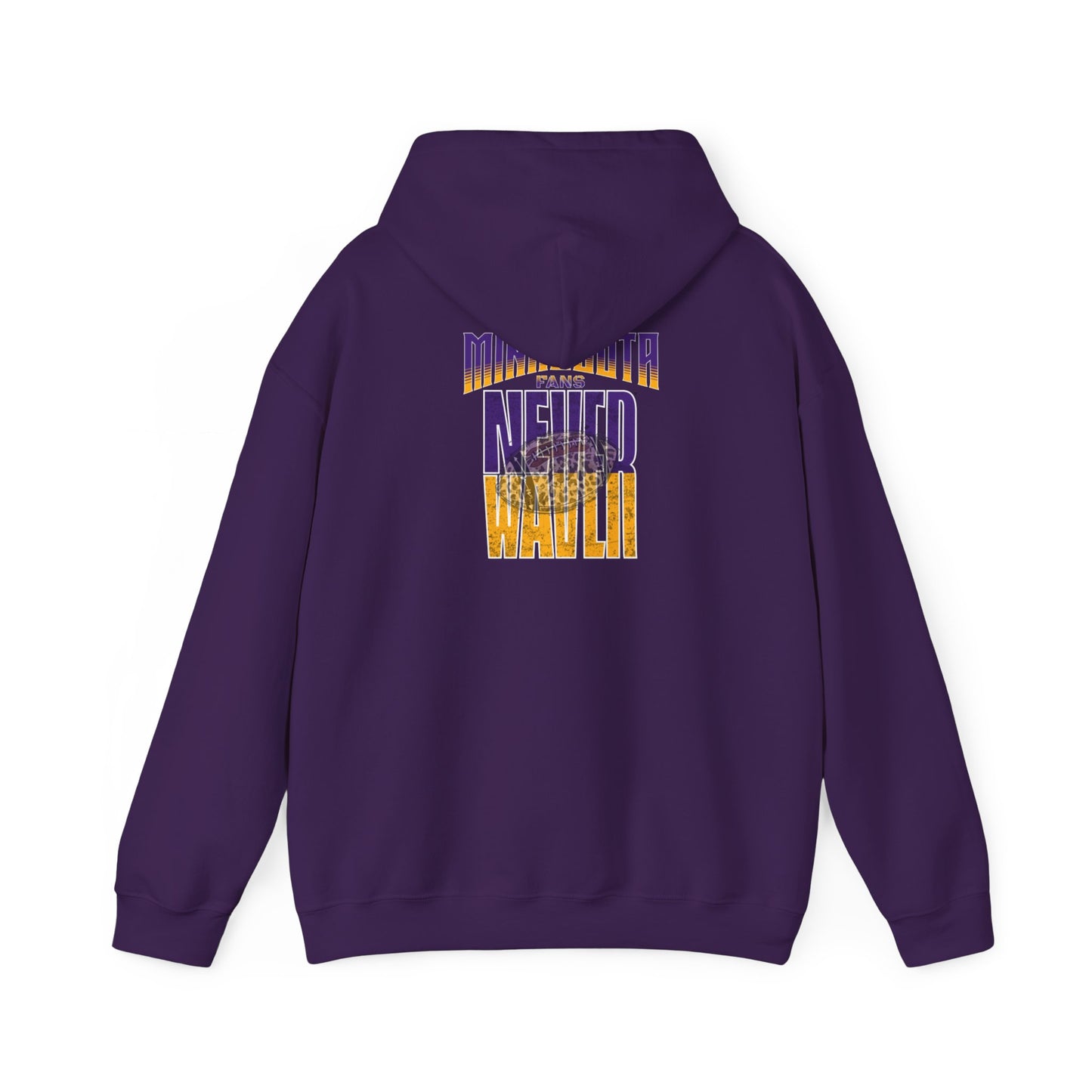 Minnesota Fans Never Waver W-Leopard Football Unisex Heavy Blend™ Hooded Sweatshirt