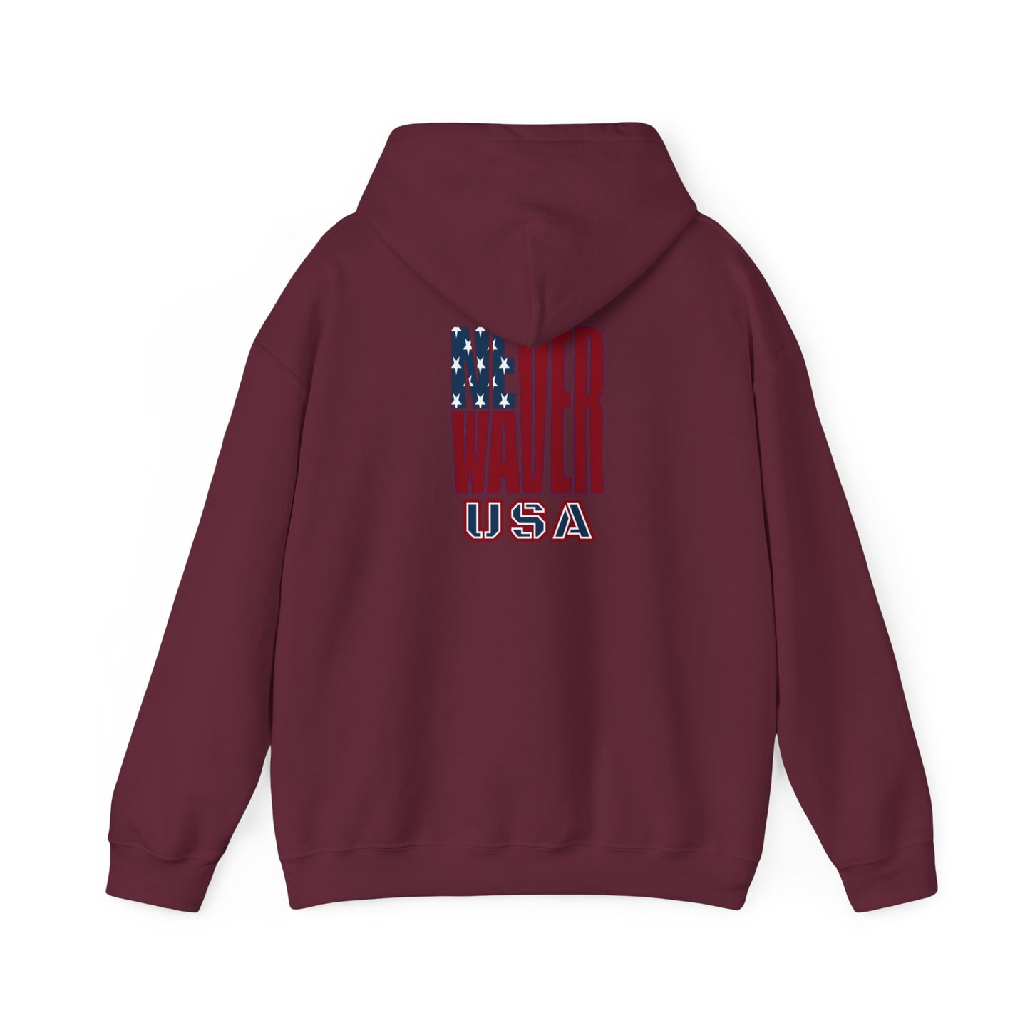 Never Waver USA Unisex Heavy Blend™ Hooded Sweatshirt