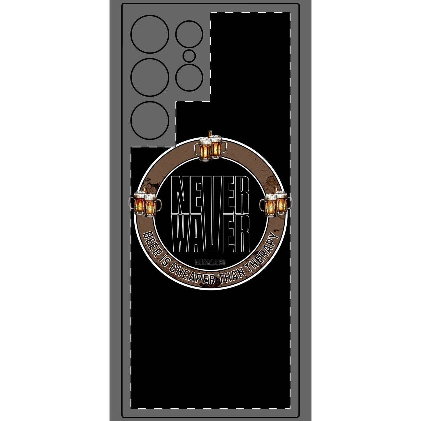 Never Waver Phone Skin - Beer Lover's Accessory