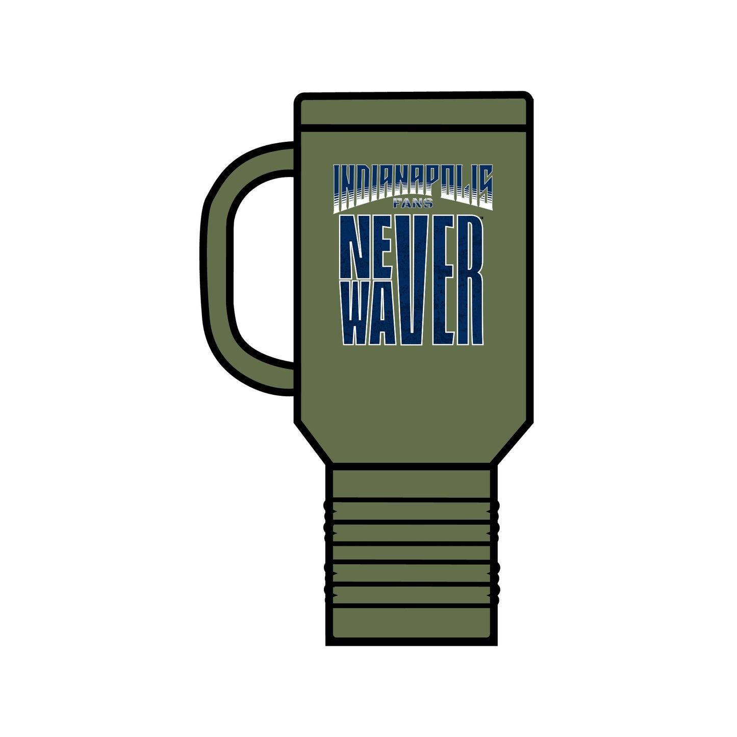 Indianapolis Fans Never Waver Insulated Travel Mug, 40oz