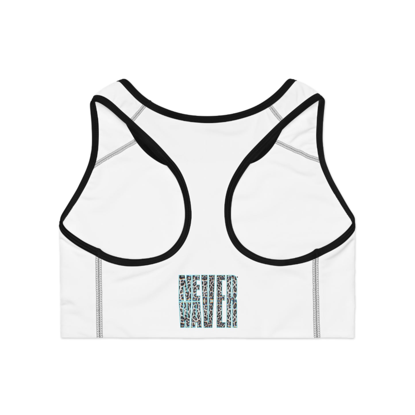 Never Waver Don't Wish For It Work For It Sports Bra (AOP)