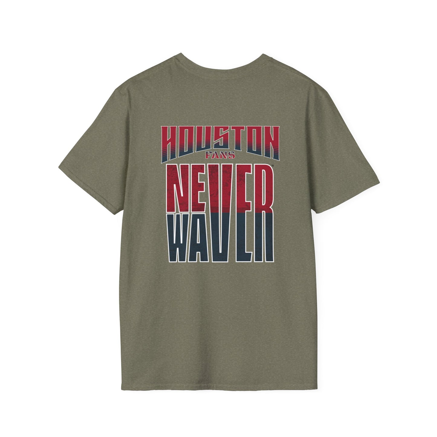 Huston Fans Never Waver Unisex Softstyle T-Shirt