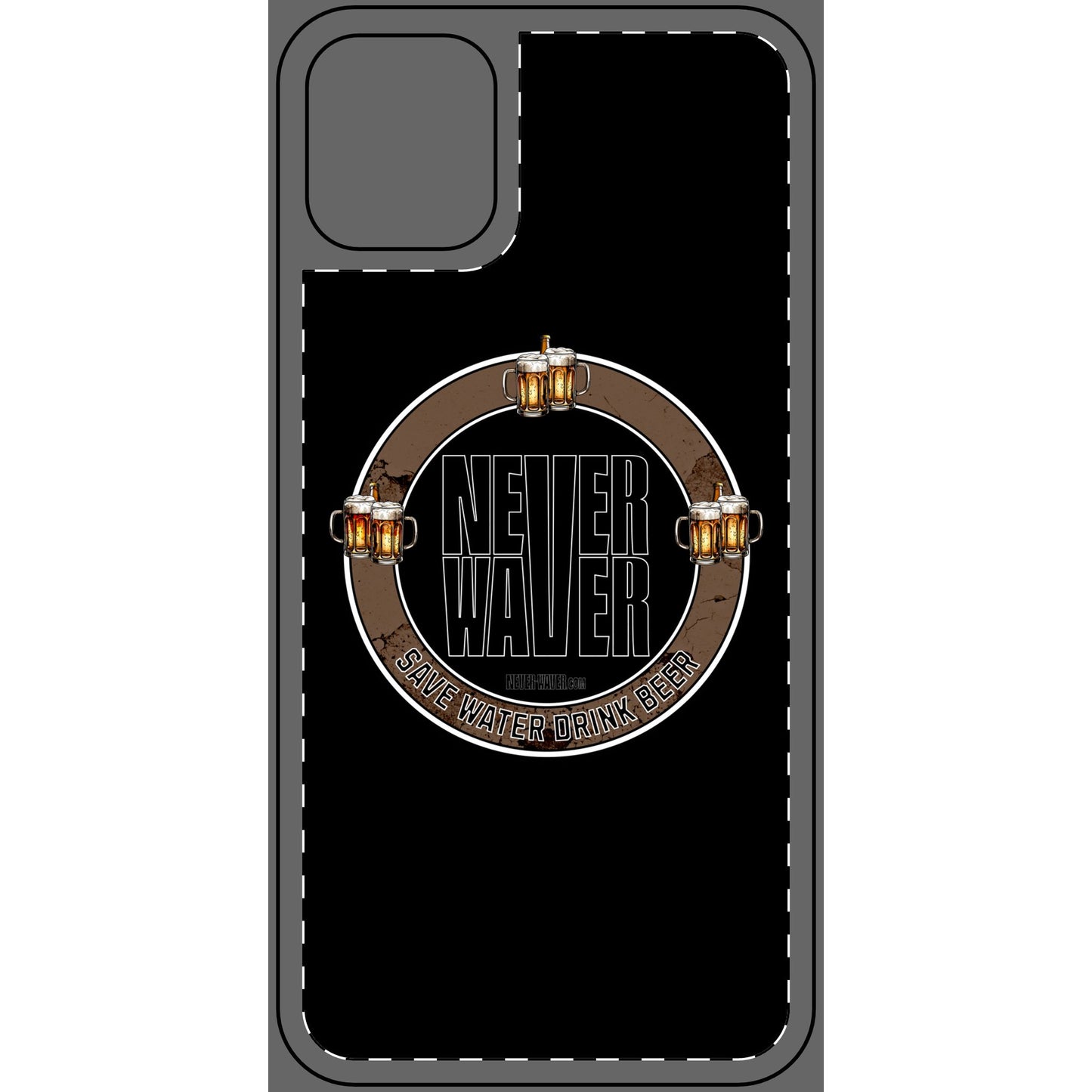 Never Waver Phone Skin - Beer Lover's Accessory