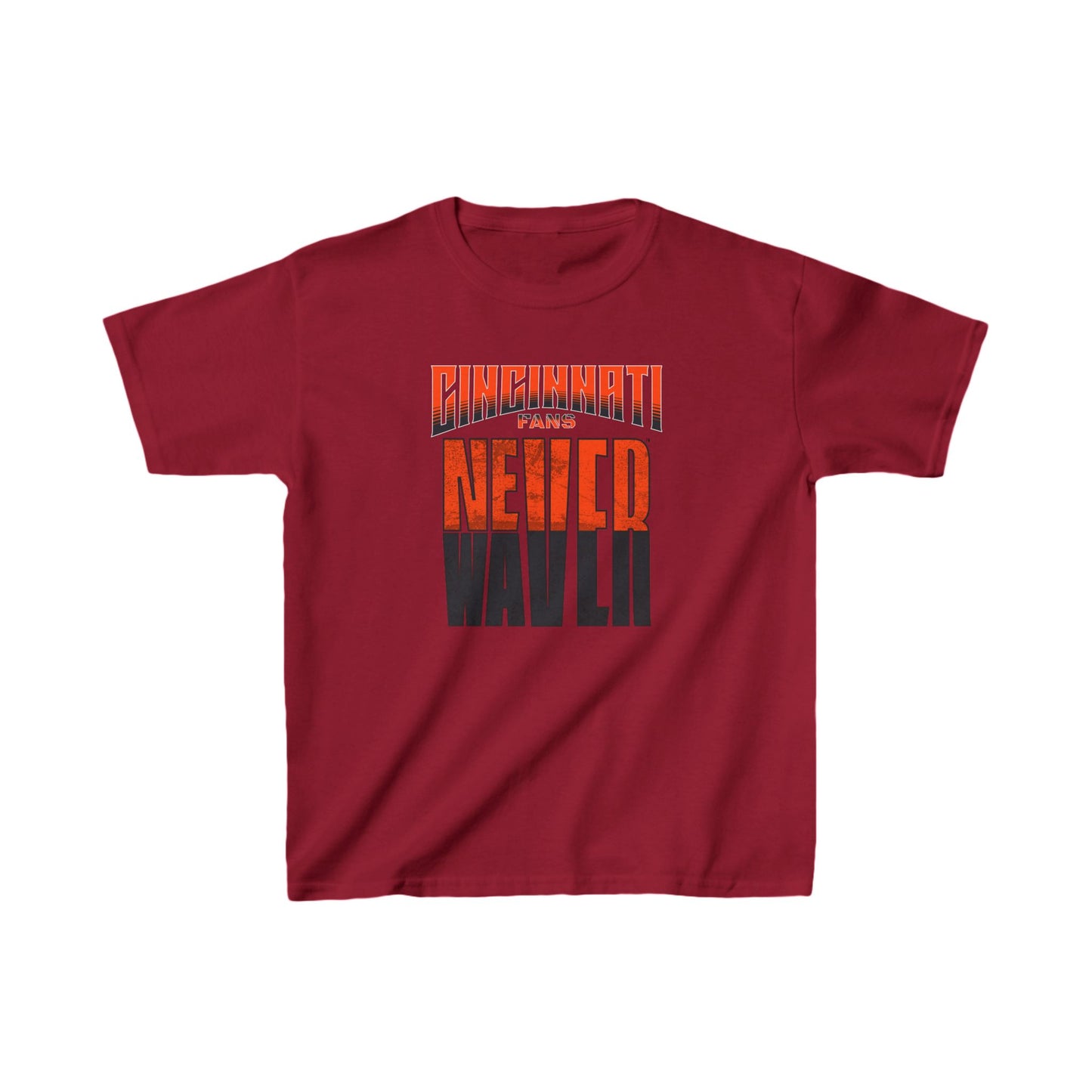 Cincinnati Fans Never Waver Kids Heavy Cotton™ Tee