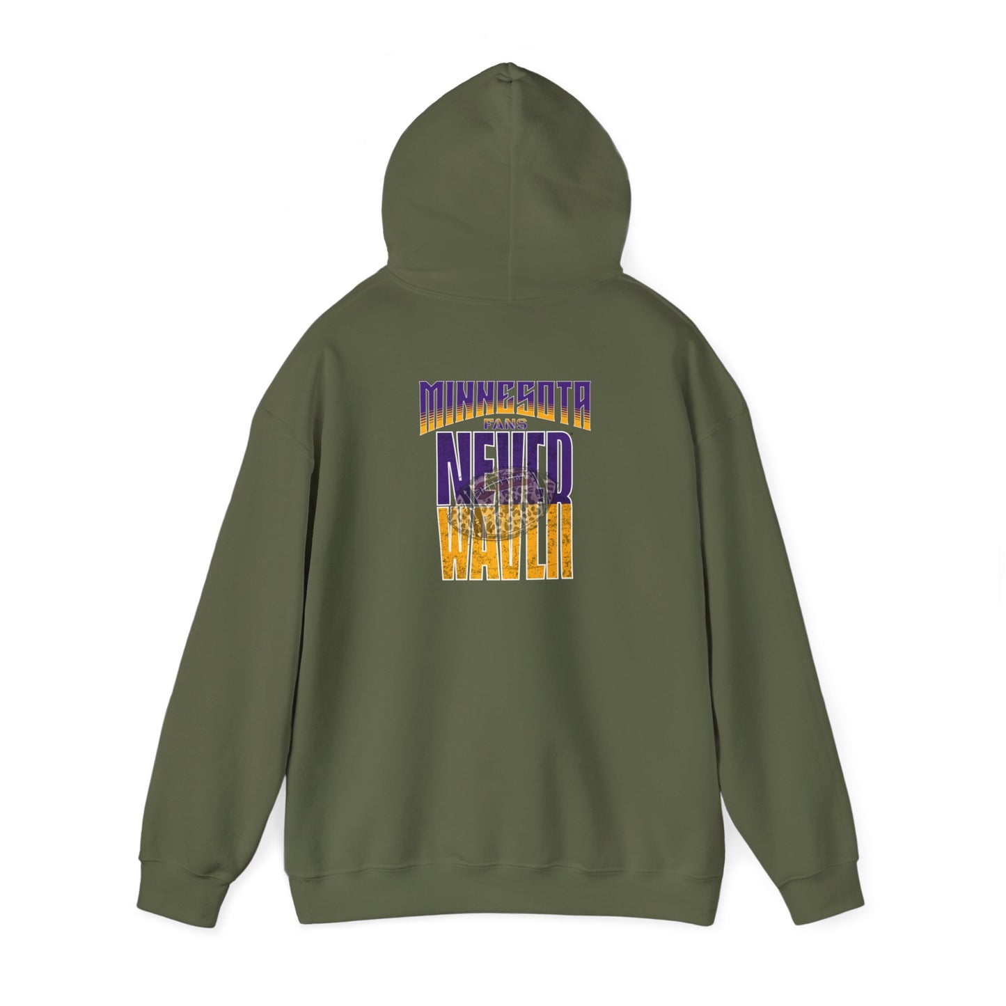 Minnesota Fans Never Waver W-Leopard Football Unisex Heavy Blend™ Hooded Sweatshirt