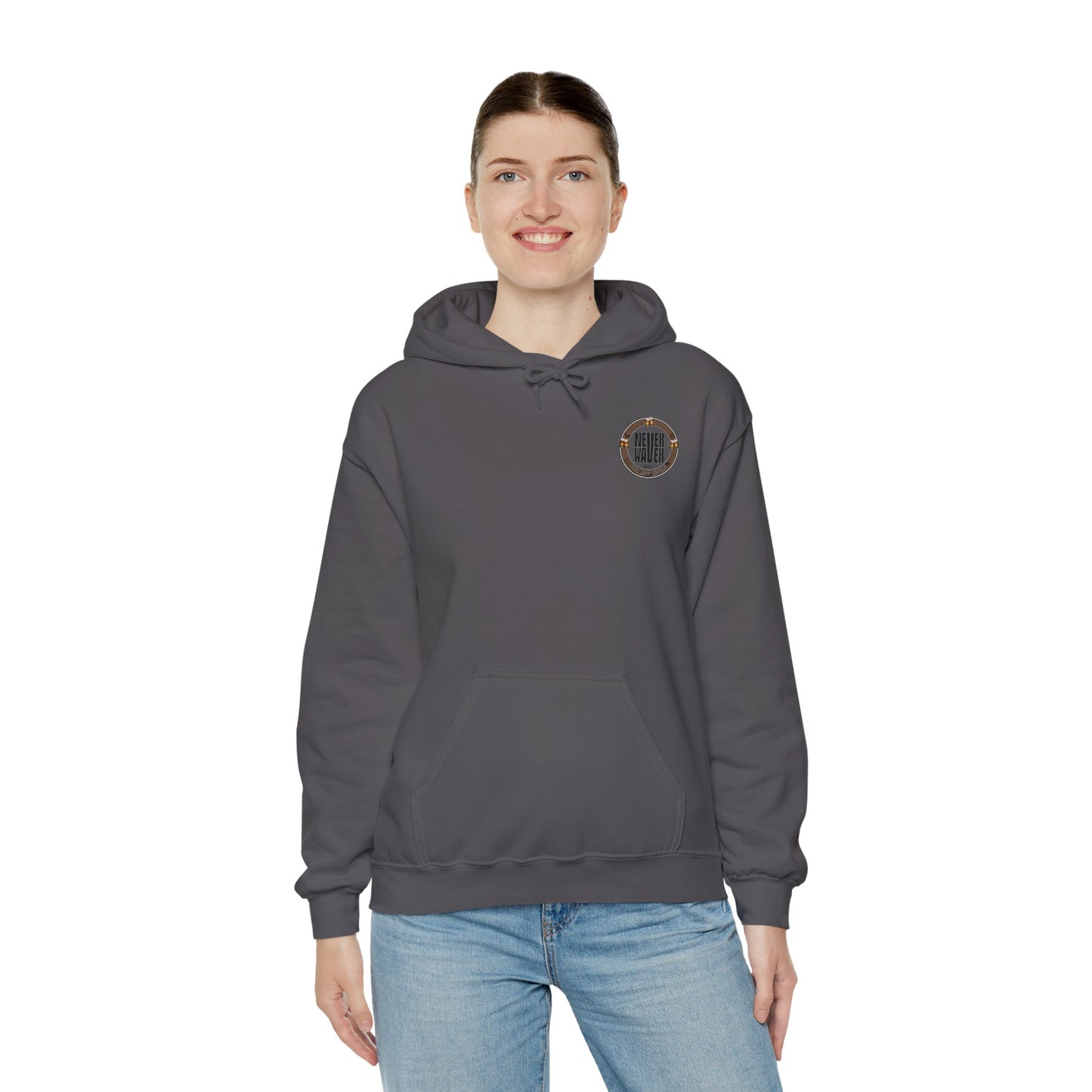 Never Waver Beer Made Me Do It  Unisex Heavy Blend™ Hooded Sweatshirt - Cozy Comfort for Everyday Adventures