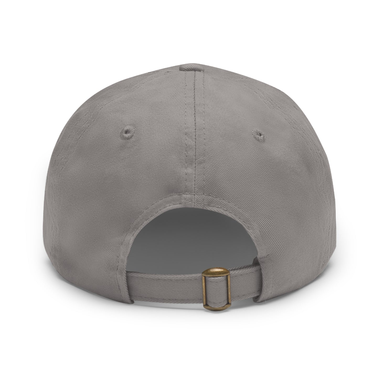 Never Waver Leopard Dad Hat with Leather Patch (Round)