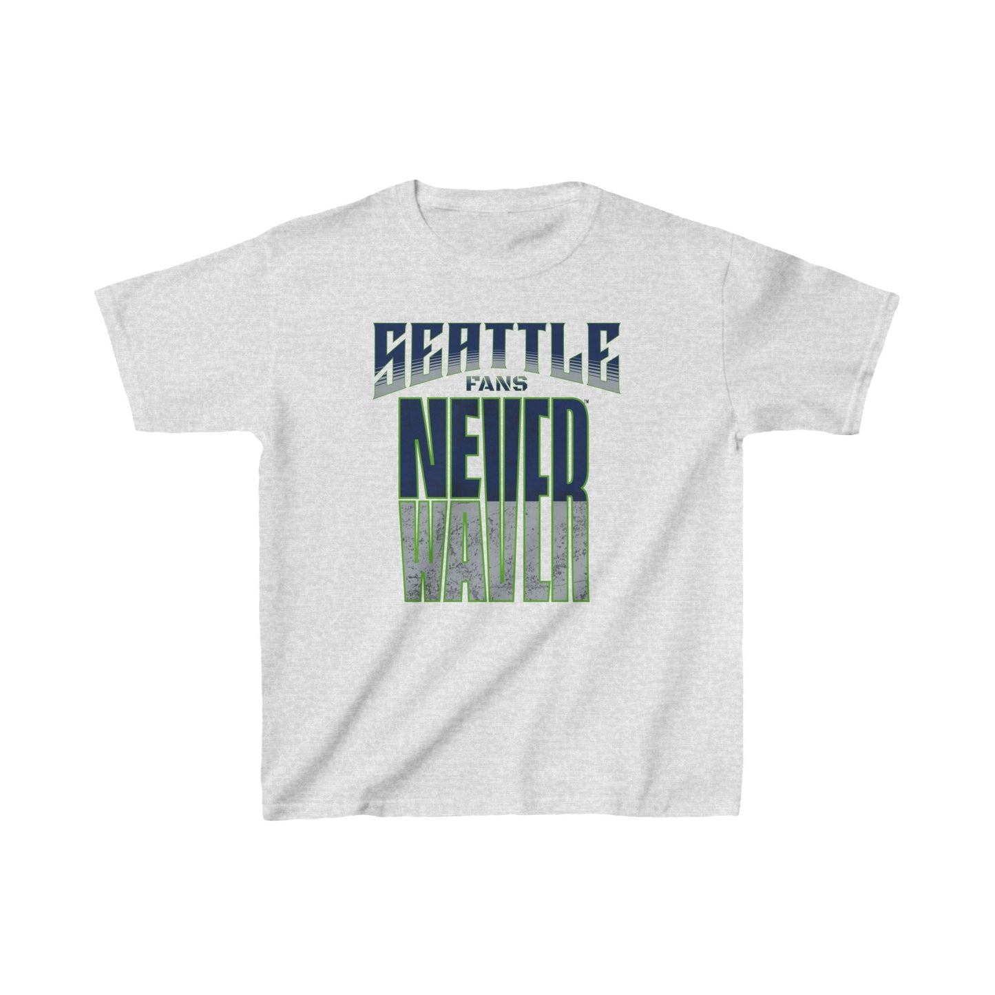 Seattle Fans Never Waver Kids Heavy Cotton™ Tee