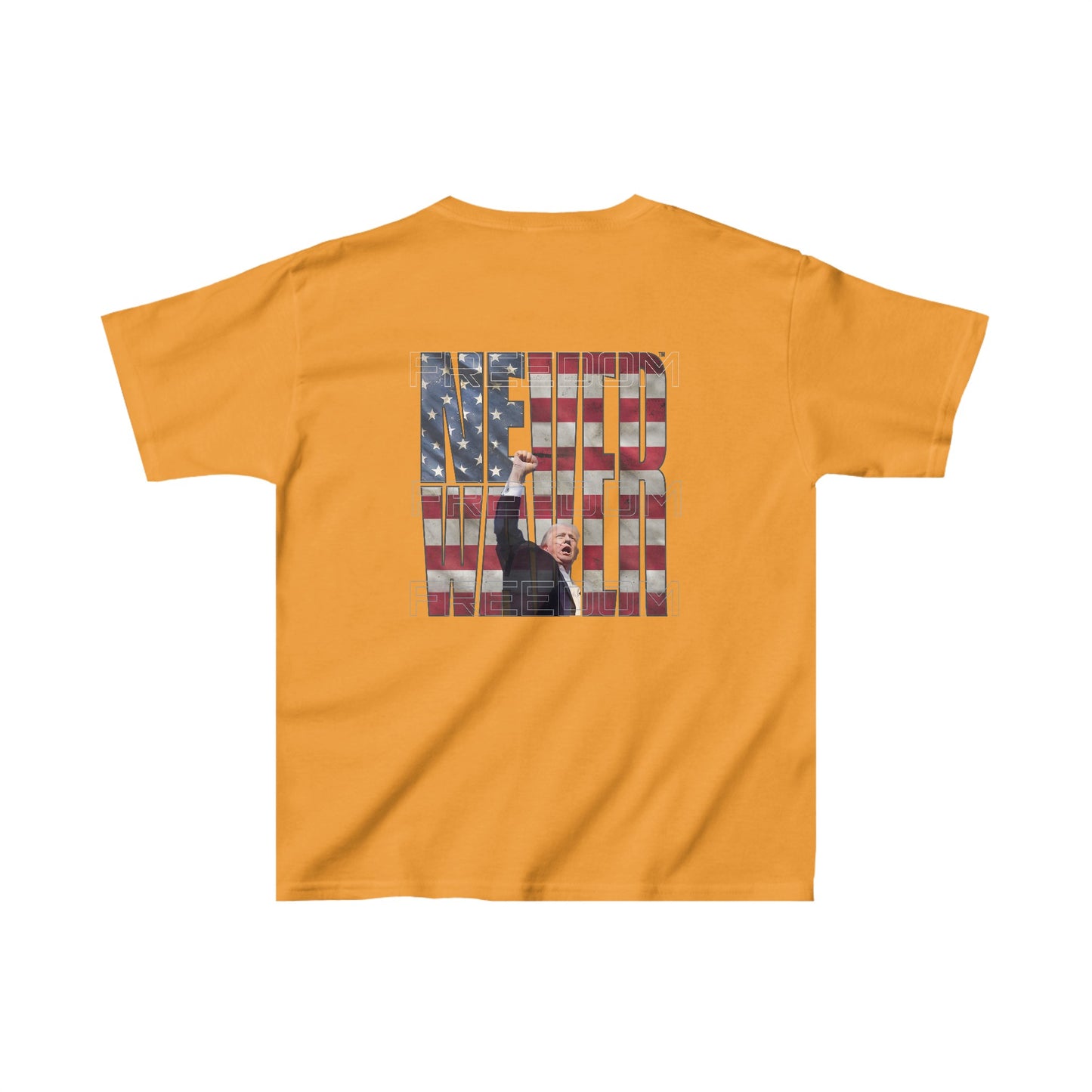 Never Waver Trump Fist Pump Kids Heavy Cotton™ Tee