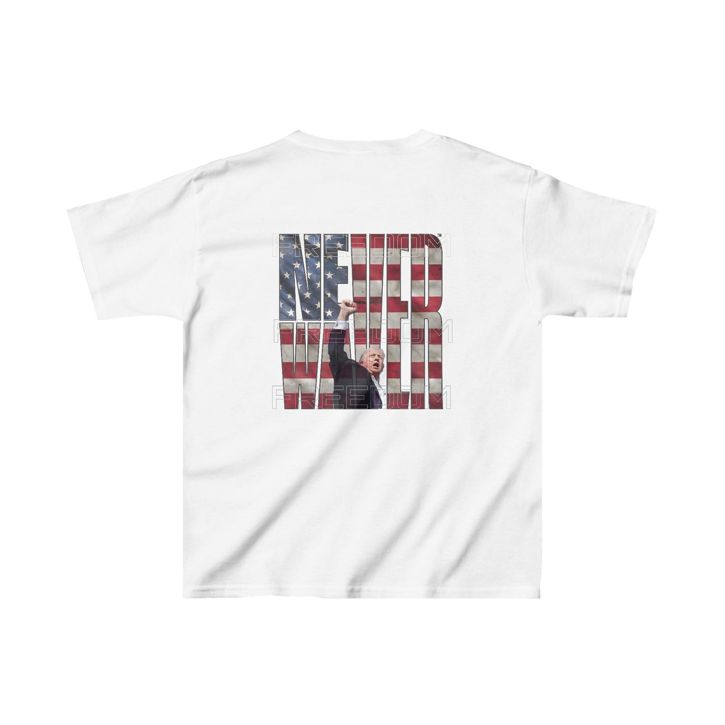 Never Waver Trump Fist Pump Kids Heavy Cotton™ Tee