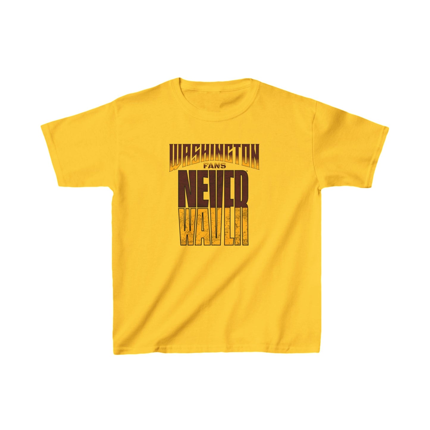 Washington Fans Never Waver Kids Heavy Cotton™ Tee