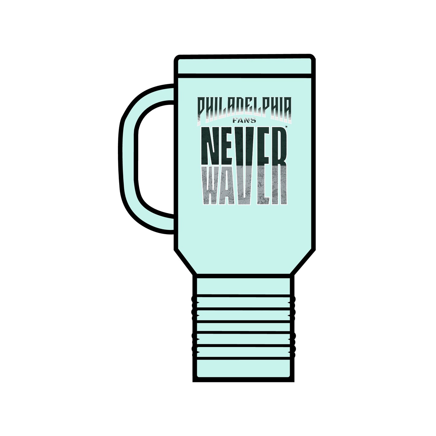 Philadelphia Fans Never Waver Insulated Travel Mug, 40oz