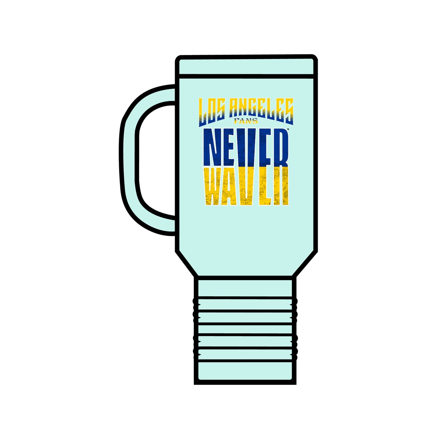 Los Angeles Fans Never Waver Insulated Travel Mug, 40oz