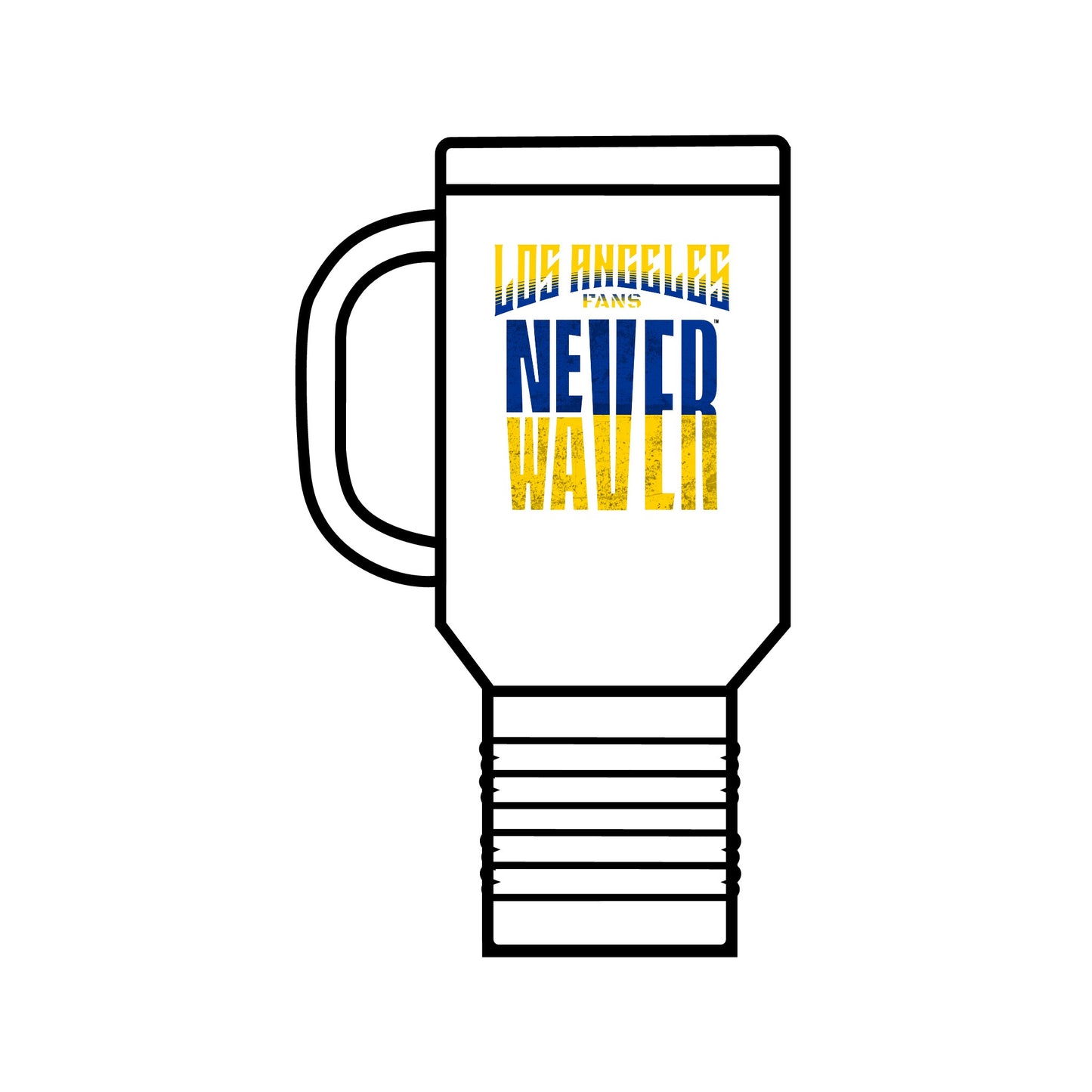 Los Angeles Fans Never Waver Insulated Travel Mug, 40oz