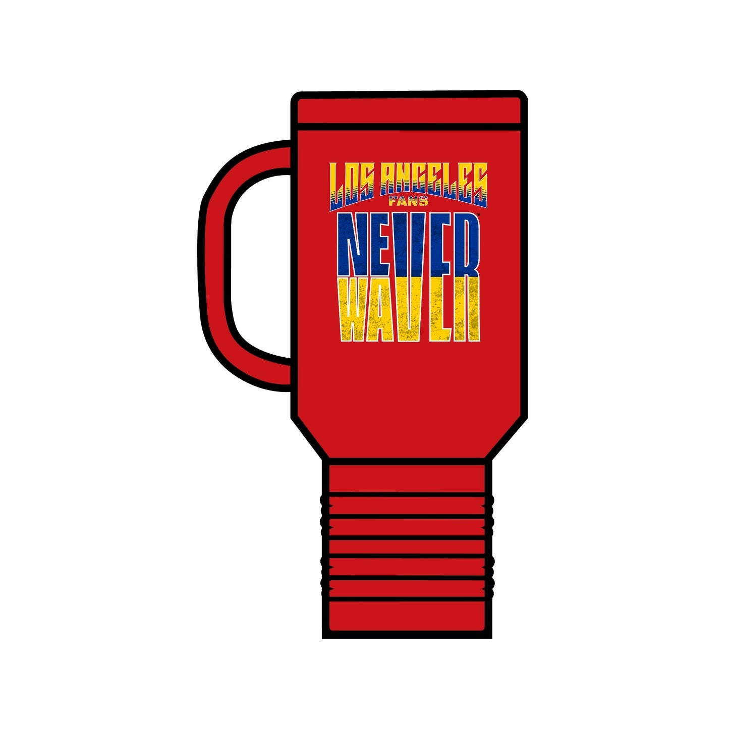 Los Angeles Fans Never Waver Insulated Travel Mug, 40oz