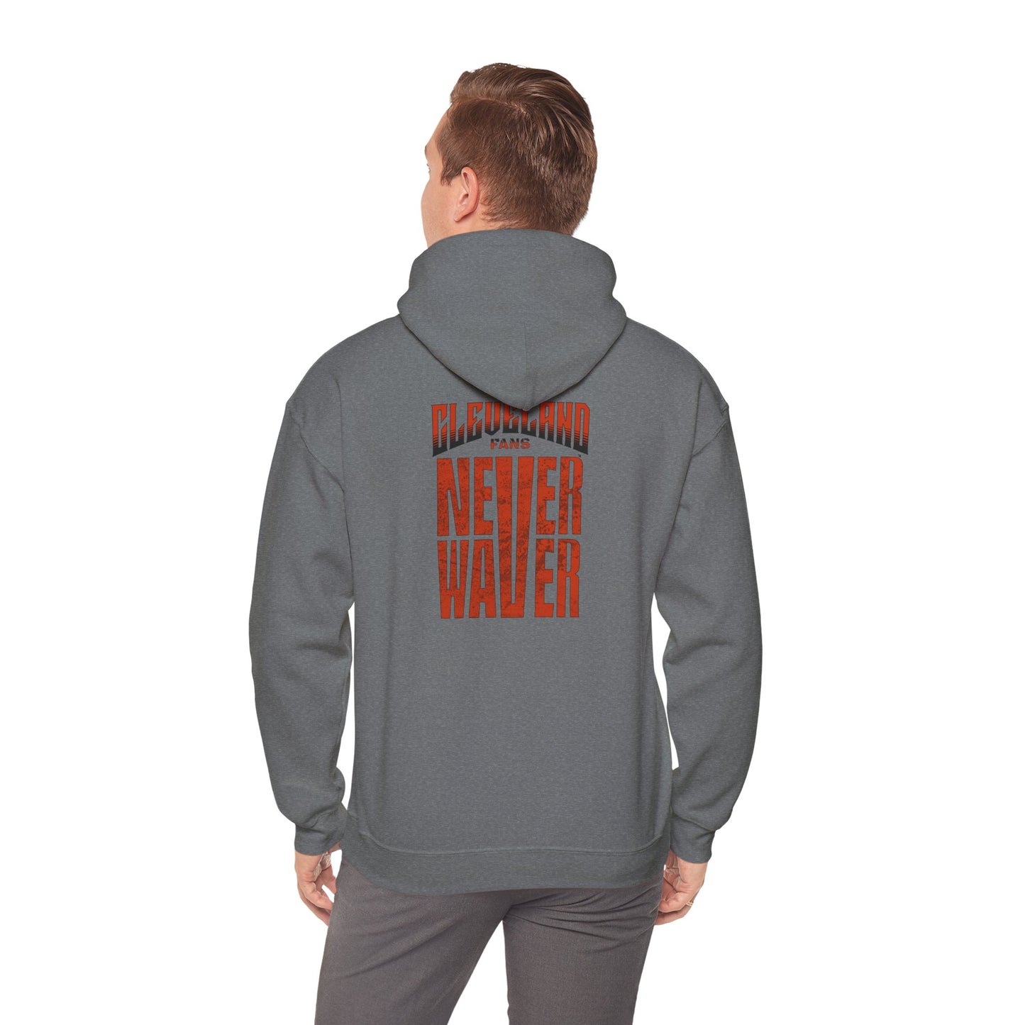 Cleveland Fans Never Waver Unisex Hooded Sweatshirt - Heavy Blend™