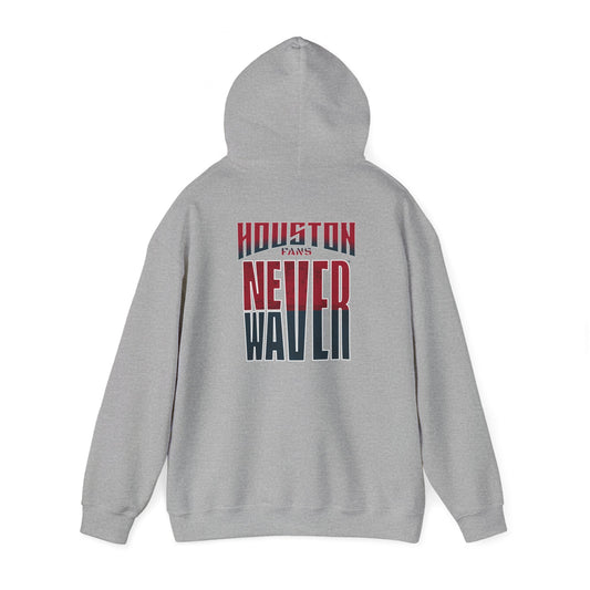 Huston Fans Never Waver Unisex Heavy Blend™ Hooded Sweatshirt